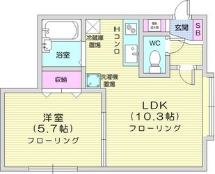 エーデル515の物件間取画像